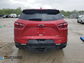 2022 Chevrolet Blazer RS with VIN 3GNKBKRS0NS125686, listed as a Copart auction lot 56734415 with 46,224 mi miles and Salvage title. Bid and sale history available at DreamBid. Image 6.