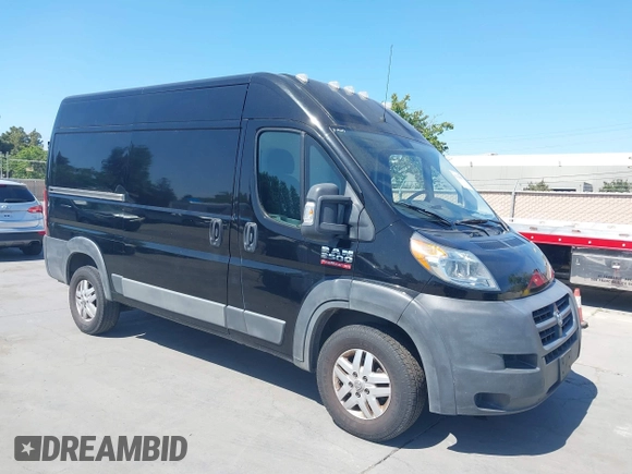 2014 Ram ProMaster Cargo with VIN 3C6TRVCGXEE109337, listed as a IAAI auction lot 42125083 with 126,681 mi miles. Bid and sale history available at carsss.com. Image 1.