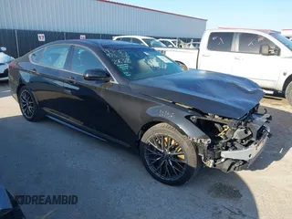 2019 Genesis G80 3.3T Sport with VIN KMTFN4JB5KU312637, listed as a IAAI auction lot 41985513 with 34,536 mi miles. Bid and sale history available at carsss.com. Image 1.