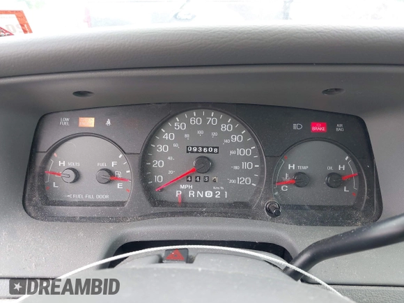 2003 Mercury Grand Marquis LS Premium with VIN 2MEFM75W83X686572, listed as a IAAI auction lot 42208087 with 93,608 mi miles and . Bid and sale history available at DreamBid. Image 7.