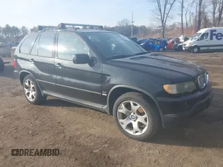 2003 BMW X5 4.4i with VIN 5UXFB33543LH43200, listed as a IAAI auction lot 41652303 with 169,250 mi miles. Bid and sale history available at carsss.com. Image 1.