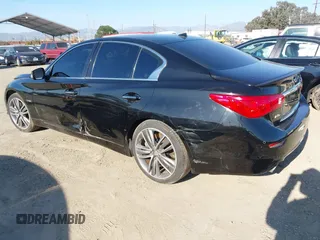 2014 Infiniti Q50 Hybrid Sport with VIN JN1AV7AR1EM701435, listed as a IAAI auction lot 41479140 with 154,338 mi miles. Bid and sale history available at carsss.com. Image 3.