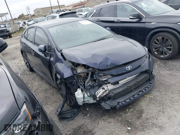 2020 Toyota Corolla SE with VIN JTDS4RCE1LJ037484, listed as a IAAI auction lot 41913470 with 37,009 mi miles and . Bid and sale history available at DreamBid. Image 1.