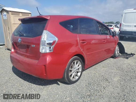 2012 Toyota Prius Two with VIN JTDZN3EU3C3026617, listed as a Copart auction lot 53897425 with Not Provided miles and Salvage Title. Bid and sale history available at DreamBid. Image 3.