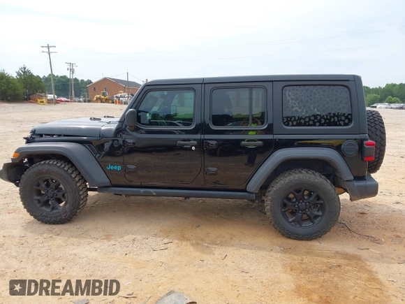 2020 Jeep Wrangler Unlimited Sport S with VIN 1C4HJXDN9LW218468, listed as a IAAI auction lot 42490190 with 114,542 mi miles and . Bid and sale history available at DreamBid. Image 14.