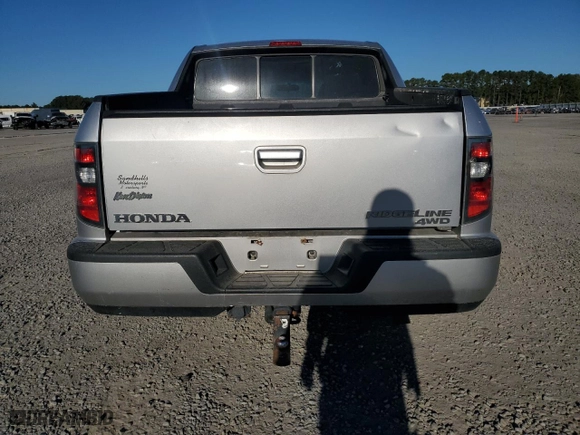 2012 Honda Ridgeline RTS with VIN 5FPYK1F45CB456201, listed as a Copart auction lot 76478624 with 215,684 mi miles and Salvage Title. Bid and sale history available at carsss.com. Image 6.