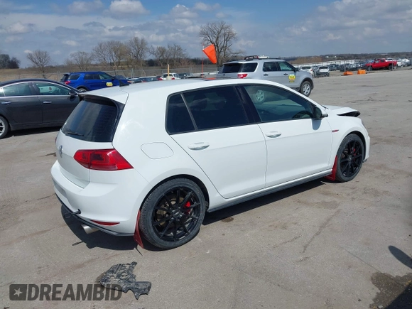 2017 Volkswagen GTI S with VIN 3VW547AU7HM076793, listed as a IAAI auction lot 41941032 with 84,911 mi miles and . Bid and sale history available at DreamBid. Image 4.