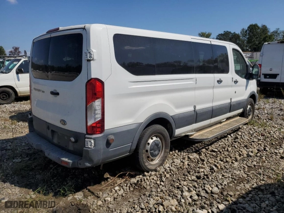 2017 Ford Transit Wagon XL with VIN 1FBZX2ZM9HKA26766, listed as a Copart auction lot 75003114 with 0 mi miles and Salvage Title. Bid and sale history available at carsss.com. Image 3.