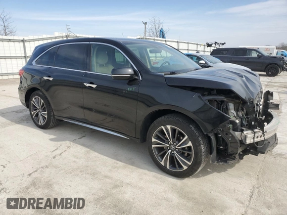 2020 Acura MDX w/Technology Pkg with VIN 5J8YD4H5XLL033025, listed as a Copart auction lot 47289295 with 72,574 mi miles and Salvage Title. Bid and sale history available at carsss.com. Image 4.