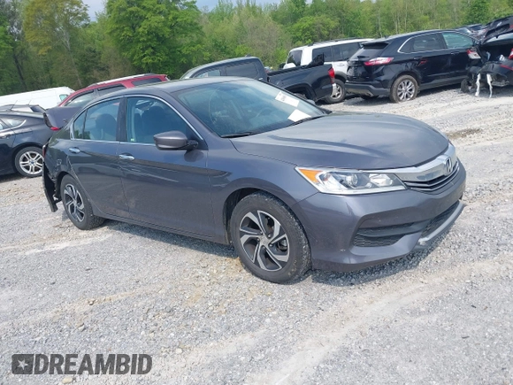 2017 Honda Accord LX with VIN 1HGCR2F33HA162048, listed as a IAAI auction lot 42006856 with 92,300 mi miles. Bid and sale history available at carsss.com. Image 1.