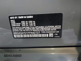 2023 BMW M3 Competition xDrive z VIN WBS43AY01PFN42727, wystawiony jako IAAI lot #41558240 z przebiegiem Nie podano mil oraz . Historia ofert i sprzedaży dostępna na DreamBid. Obrazek 9.