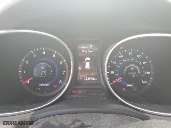 2015 Hyundai Santa Fe Sport with VIN 5XYZW4LAXFG261673, listed as a Copart auction lot 78611854 with 163,995 mi miles and Salvage Title. Bid and sale history available at carsss.com. Image 9.