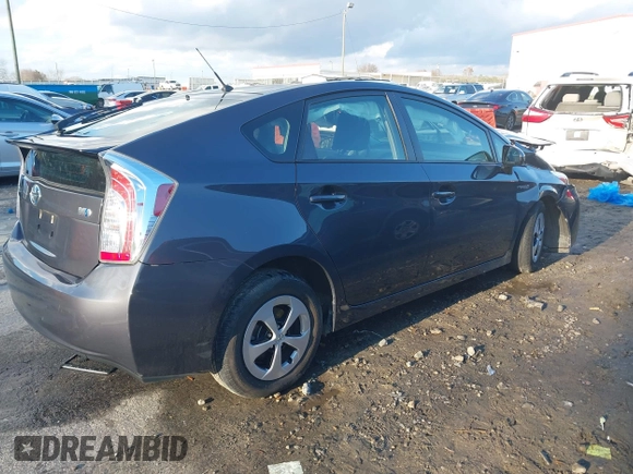 2015 Toyota Prius Four with VIN JTDKN3DU7F1984792, listed as a IAAI auction lot 41132250 with 1 mi miles. Bid and sale history available at carsss.com. Image 4.