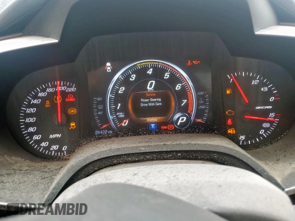 2016 Chevrolet Corvette Z06 2LZ with VIN 1G1YS2D63G5611332, listed as a Copart auction lot 86872694 with 28,472 mi miles and Salvage title. Bid and sale history available at DreamBid. Image 9.