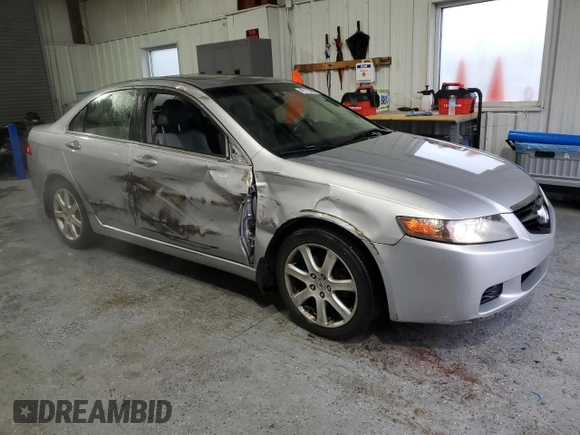 2005 Acura TSX with VIN JH4CL96995C018872, listed as a Copart auction lot 45116065 with 168,143 mi miles and Salvage Title. Bid and sale history available at carsss.com. Image 4.