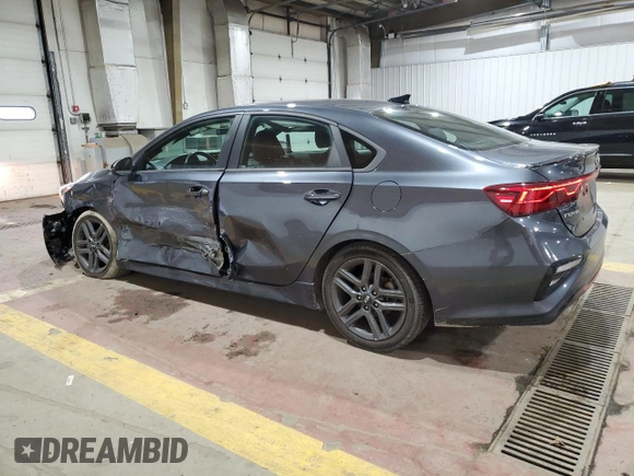 2021 Kia Forte GT-Line with VIN 3KPF34AD5ME273264, listed as a Copart auction lot 58869625 with 32,569 mi miles and Salvage title. Bid and sale history available at DreamBid. Image 2.