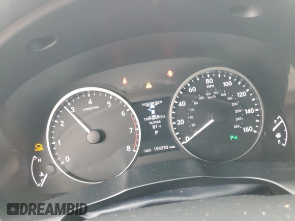 2015 Lexus ES with VIN JTHBK1GG9F2162281, listed as a Copart auction lot 85310724 with 159,230 mi miles and Salvage Title. Bid and sale history available at carsss.com. Image 9.