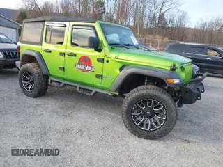 2018 Jeep Wrangler Unlimited Sport z VIN 1C4HJXDN6JW293075, wystawiony jako IAAI lot #41786253 z przebiegiem 87 187 mil mil oraz . Historia ofert i sprzedaży dostępna na DreamBid. Obrazek 1.