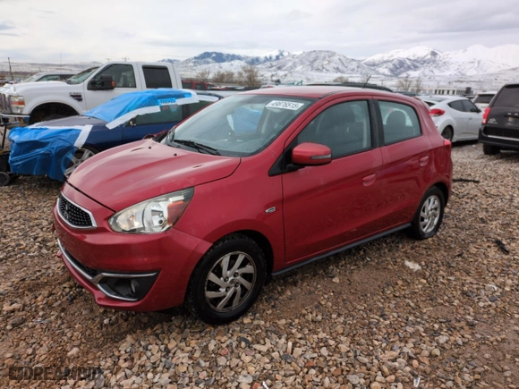 2017 Mitsubishi Mirage SE with VIN ML32A4HJ8HH002234, listed as a Copart auction lot 49876515 with 84,421 mi miles and Salvage Title. Bid and sale history available at carsss.com. Image 1.