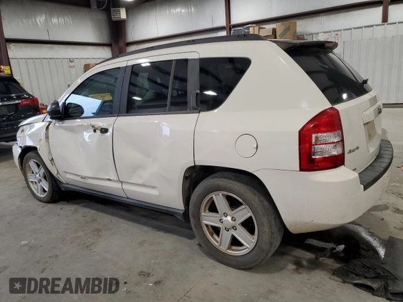 2007 Jeep Compass Sport with VIN 1J8FF47W17D188596, listed as a Copart auction lot 45799335 with 141,636 mi miles and Salvage Title. Bid and sale history available at carsss.com. Image 2.