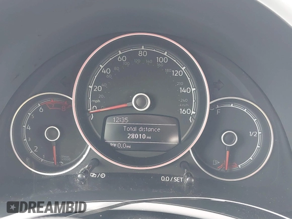 2019 Volkswagen Beetle S with VIN 3VW5DAAT0KM507437, listed as a IAAI auction lot 41380821 with 28,010 mi miles and . Bid and sale history available at DreamBid. Image 7.