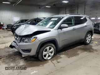 2019 Jeep Compass Latitude with VIN 3C4NJCBBXKT711715, listed as a Copart auction lot 52014415 with 57,527 mi miles and Non Repairable. Bid and sale history available at carsss.com. Image 1.