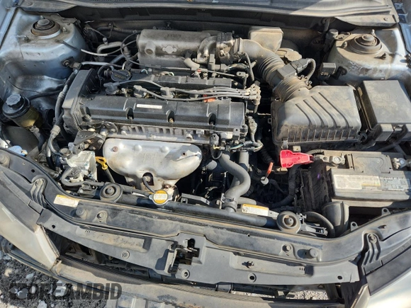 2007 Kia Spectra EX with VIN KNAFE121075394066, listed as a Copart auction lot 63238165 with 234,287 mi miles and Salvage title. Bid and sale history available at DreamBid. Image 11.
