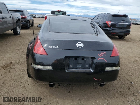 2004 Nissan 350Z Touring with VIN JN1AZ34E04T063110, listed as a Copart auction lot 50124855 with 142,383 mi miles and Salvage Title. Bid and sale history available at carsss.com. Image 6.