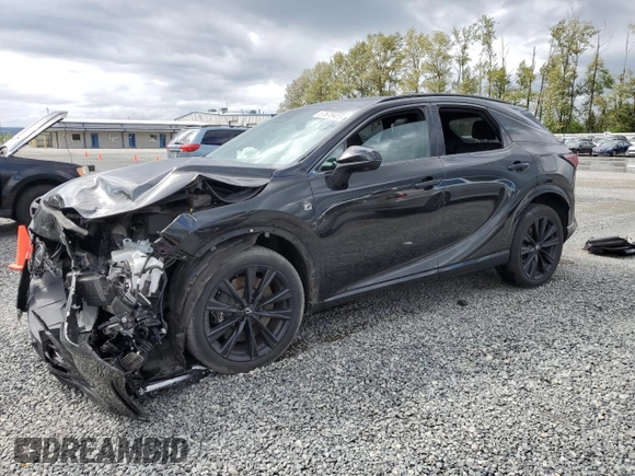 2023 Lexus RX 500h F Sport Performance with VIN 2T2BCMEA4PC005237, listed as a Copart auction lot 57678455 with Not provided miles and Salvage title. Bid and sale history available at DreamBid. Image 1.