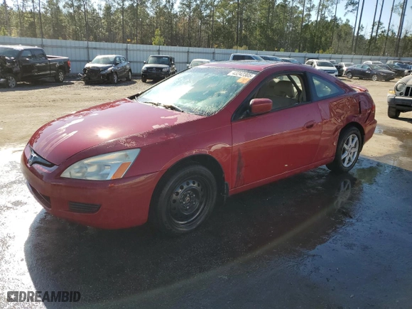 2003 Honda Accord Cpe EX with VIN 1HGCM826X3A014523, listed as a Copart auction lot 43242305 with 203,320 mi miles and Salvage Title. Bid and sale history available at carsss.com. Image 1.