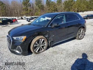 2021 Audi Q3 S line Premium with VIN WA1DECF39M1106012, listed as a Copart auction lot 87615455 with 72,204 mi miles and Salvage Title. Bid and sale history available at carsss.com. Image 1.