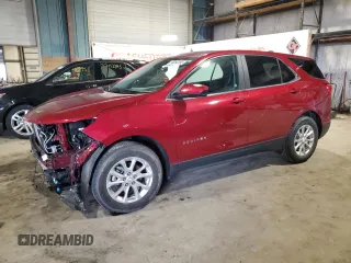 2021 Chevrolet Equinox LT with VIN 2GNAXKEV9M6144134, listed as a Copart auction lot 55293155 with 31,653 mi miles and Salvage title. Bid and sale history available at DreamBid. Image 1.