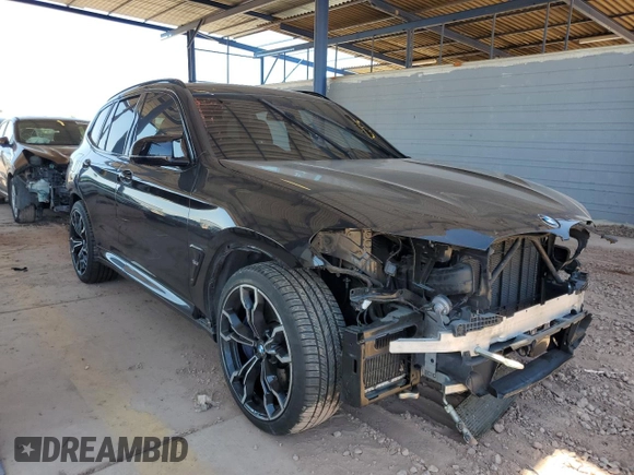 2020 BMW X3 M Competition with VIN 5YMTS0C0XL9B25357, listed as a Copart auction lot 62600425 with 48,810 mi miles and Salvage title. Bid and sale history available at DreamBid. Image 4.
