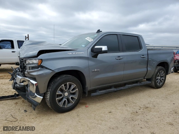 2021 Chevrolet Silverado 1500 LT with VIN 3GCPWCET0MG294602, listed as a Copart auction lot 46704575 with 53,900 mi miles and Salvage Title. Bid and sale history available at carsss.com. Image 1.