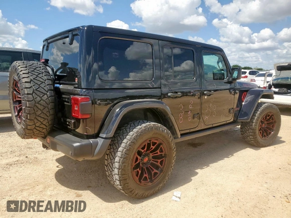 2020 Jeep Wrangler Unlimited Rubicon with VIN 1C4HJXFG5LW107933, listed as a Copart auction lot 62012515 with 60,115 mi miles and Salvage title. Bid and sale history available at DreamBid. Image 3.