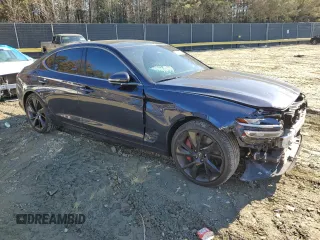 2023 Genesis G70 3.3T with VIN KMTG54TE9PU110984, listed as a Copart auction lot 79218944 with 16,702 mi miles and Salvage title. Bid and sale history available at DreamBid. Image 4.