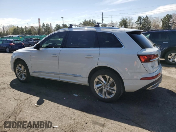 2020 Audi Q7 Premium z VIN WA1AXAF70LD010822, wystawiony jako Copart lot #52180375 z przebiegiem 55 775 mil mil oraz Szkoda całkowita • Salvage title. Historia ofert i sprzedaży dostępna na DreamBid. Obrazek 2.