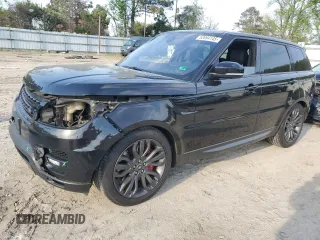 2017 Land Rover Range Rover Sport with VIN SALWR2FE0HA134956, listed as a Copart auction lot 52694145 with 156,221 mi miles and Salvage Title. Bid and sale history available at DreamBid. Image 1.