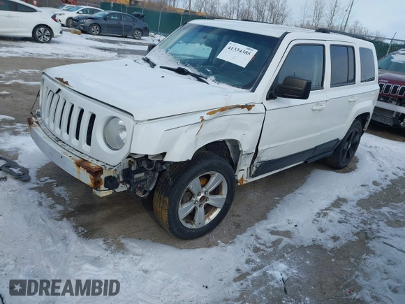 2014 Jeep Patriot Latitude with VIN 1C4NJPFA6ED502457, listed as a IAAI auction lot 41334385 with 160,600 mi miles and . Bid and sale history available at carsss.com. Image 2.