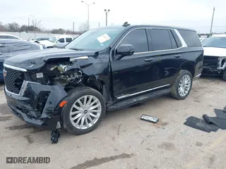 2023 Cadillac Escalade Luxury with VIN 1GYS3AKL3PR161519, listed as a IAAI auction lot 41621337 with 24,682 mi miles. Bid and sale history available at carsss.com. Image 2.
