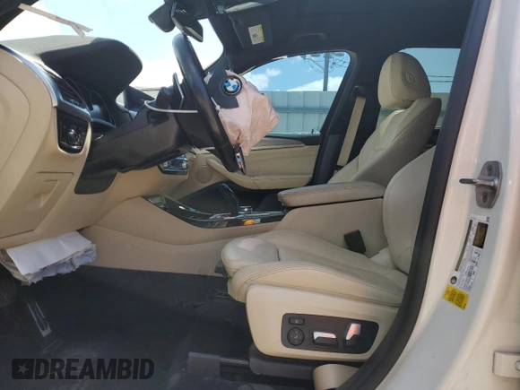 2021 BMW X3 sDrive30i z VIN 5UXTY3C01M9F55786, wystawiony jako Copart lot #55106335 z przebiegiem Nie podano mil oraz Nie do naprawy. Historia ofert i sprzedaży dostępna na DreamBid. Obrazek 7.
