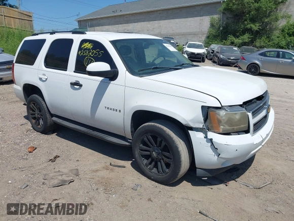 2008 Chevrolet Tahoe LTZ with VIN 1GNFK13088R224802, listed as a IAAI auction lot 42582055 with 299,194 mi miles and . Bid and sale history available at DreamBid. Image 1.