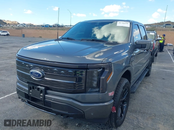 2023 Ford F-150 Lightning Pro with VIN 1FT6W1EV8PWG25191, listed as a IAAI auction lot 41716529 with 5,191 mi miles and . Bid and sale history available at DreamBid. Image 2.