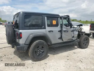 2018 Jeep Wrangler Unlimited Sport z VIN 1C4HJXDG6JW258540, wystawiony jako Copart lot #56636335 z przebiegiem Nie podano mil oraz Czysty tytuł • Clean title. Historia ofert i sprzedaży dostępna na DreamBid. Obrazek 3.