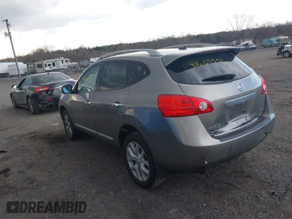 2012 Nissan Rogue S with VIN JN8AS5MT3CW255487, listed as a IAAI auction lot 41669352 with 144,725 mi miles. Bid and sale history available at carsss.com. Image 3.