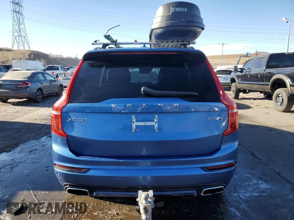 2020 Volvo XC90 R-Design with VIN YV4BR0CM3L1584399, listed as a Copart auction lot 44273545 with 74,800 mi miles and Salvage Title. Bid and sale history available at carsss.com. Image 6.