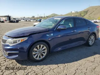 2016 Kia Optima EX with VIN 5XXGU4L35GG038283, listed as a Copart auction lot 52595715 with 154,131 mi miles and Clean Title. Bid and sale history available at carsss.com. Image 1.
