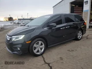 2018 Honda Odyssey EX-L z VIN 5FNRL6H75JB050138, wystawiony jako Copart lot #46046265 z przebiegiem 151 313 mil mil oraz Szkoda całkowita • Salvage title. Historia ofert i sprzedaży dostępna na DreamBid. Obrazek 1.