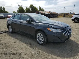 2020 Ford Fusion SE with VIN 3FA6P0LU2LR127623, listed as a Copart auction lot 55437075 with 92,450 mi miles and Salvage title. Bid and sale history available at DreamBid. Image 4.