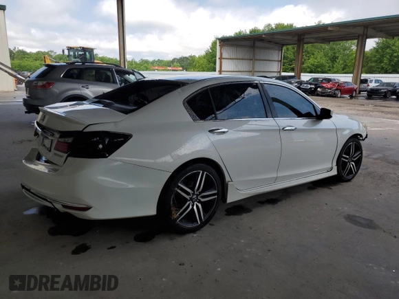 2016 Honda Accord Sport with VIN 1HGCR2F53GA059261, listed as a Copart auction lot 56152065 with 207,532 mi miles and Salvage title. Bid and sale history available at DreamBid. Image 3.